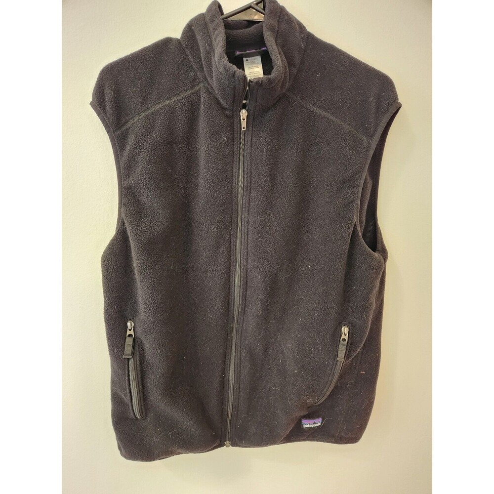 Patagonia Better Sweater Black Fleece Vest Men's Full Zip Size Large
